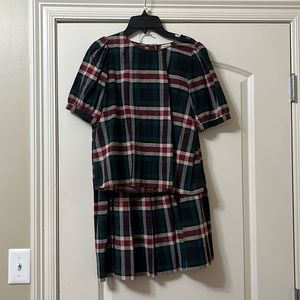 Cremieux Plaid Shirt and Skirt Set